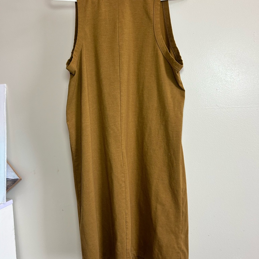 Elegant Brown Sleeveless Dress